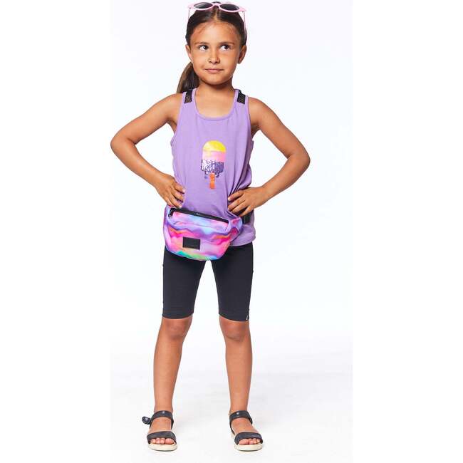 Elastic Waist Biker Shorts, Black - Leggings - 2