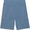 French Terry Bermuda Cargo Shorts Dusty Blue - Shorts - 3