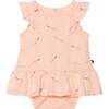 Organic Cotton Printed Romper, Pink Dragonfly - Rompers - 1 - thumbnail