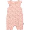 Organic Cotton Printed Romper, Pink Little Flowers - Rompers - 1 - thumbnail