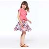 Organic Cotton Printed Short Sleeve Dress, Coral Pink Butterfly - Dresses - 2
