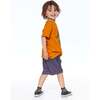Cuffed French Terry Shorts, Dark Grey - Shorts - 2