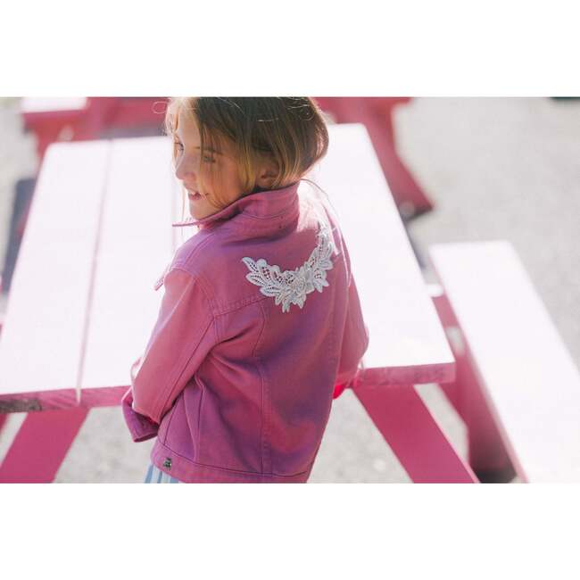 Denim Jacket, Pinky Mauve