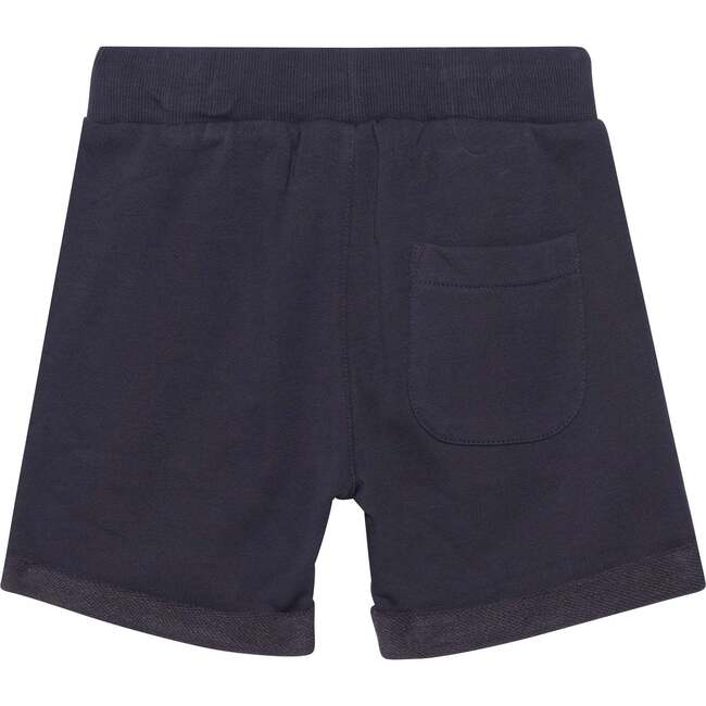 Cuffed French Terry Shorts, Dark Grey - Shorts - 3