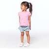 Cotton Shorts With Frill, Greyish-Green - Shorts - 2