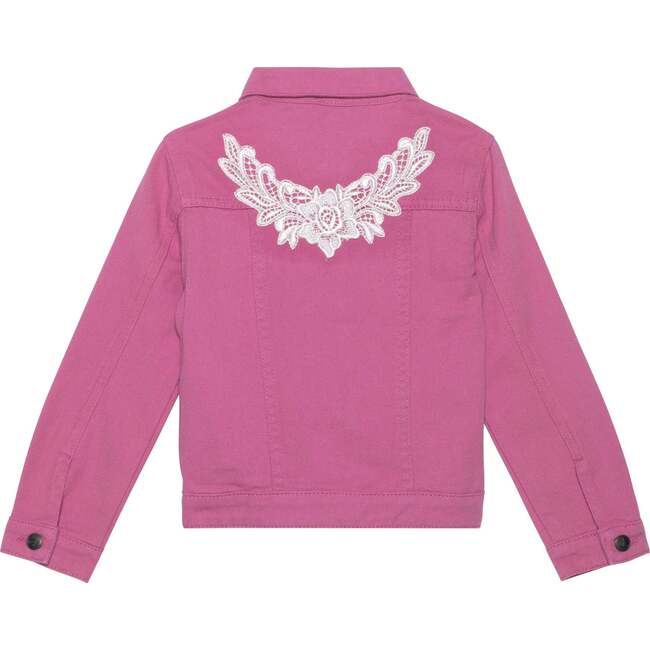 Denim Jacket, Pinky Mauve - Denim Jackets - 4