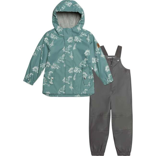Changing Color Rain Set, Dusty Blue And Grey - Raincoats - 1