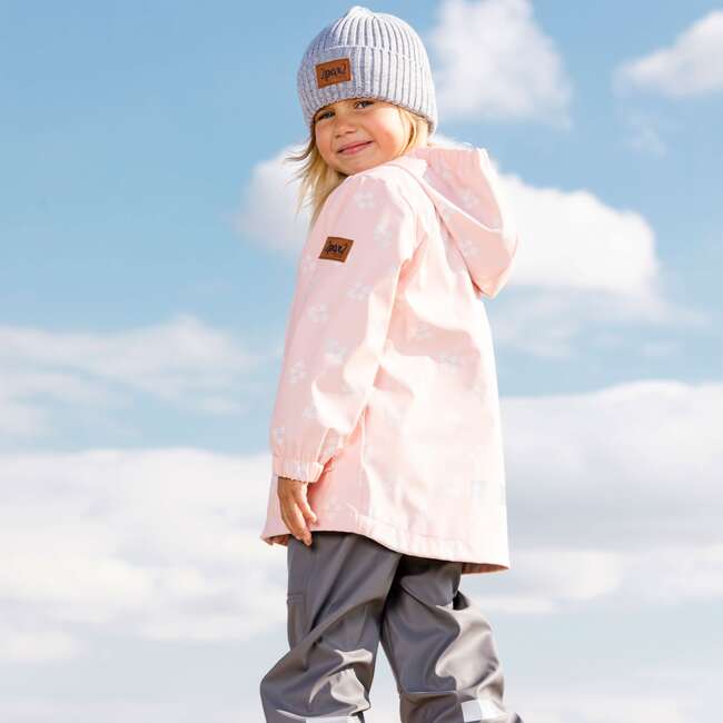 Changing Color Rain Set, Dusty Pink And Grey - Raincoats - 2