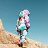 Baby Printed One-Piece And Hat Set, Multicolor Flowers - Raincoats - 3