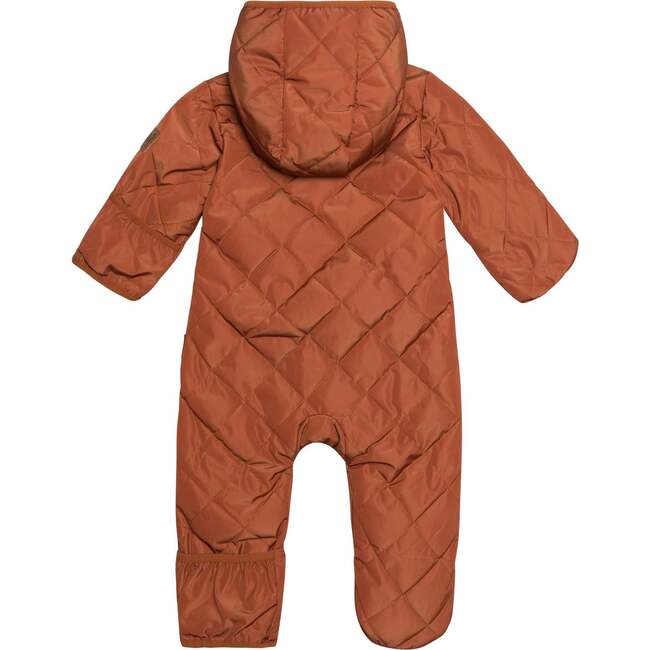 Baby Quilted One-Piece, Brown - Raincoats - 2