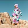 Baby Printed One-Piece And Hat Set, Multicolor Flowers - Raincoats - 4