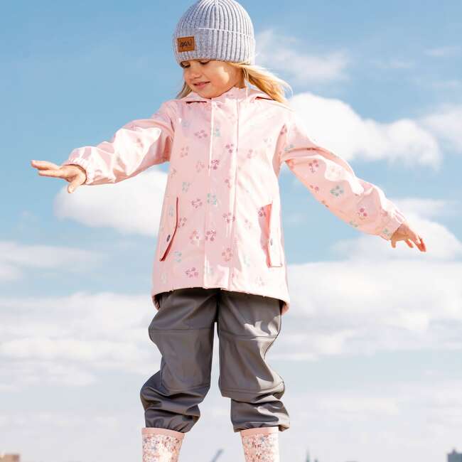 Changing Color Rain Set, Dusty Pink And Grey - Raincoats - 5