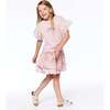 Organic Cotton Eyelet Sleeve Top, Light Pink - Tees - 2