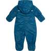 Baby Printed One-Piece And Hat Set, Blue Camping - Snowsuits - 3