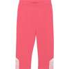 Organic Cotton Capri, Legging With Crochet, Coral Pink - Leggings - 1 - thumbnail