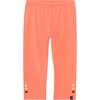 Organic Cotton Capri Legging, Coral - Leggings - 1 - thumbnail