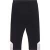 Organic Cotton Capri, Legging With Crochet, Black - Leggings - 1 - thumbnail
