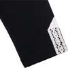 Organic Cotton Capri, Legging With Crochet, Black - Leggings - 3