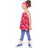 Organic Cotton Capri With Knot, Navy Blue - Leggings - 3