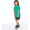 Jersey Print T-Shirt, Green Dinosaur - T-Shirts - 3