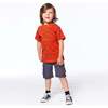 Jersey Print T-Shirt, Red - T-Shirts - 3