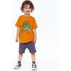 Graphic Print T-Shirt, Golden Yellow - T-Shirts - 3