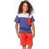 French Terry Zipper Pocket Shorts, Red - Shorts - 2