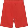 French Terry Zipper Pocket Shorts, Red - Shorts - 3