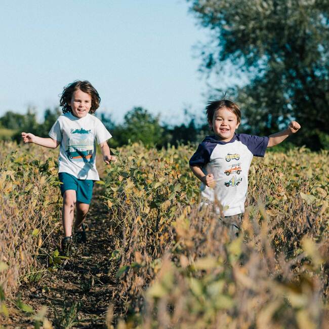 French Terry Shorts, Dark Teal With Pockets - Shorts - 2