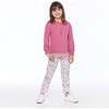 Long Sleeve Graphic Top, Dusty Pink Mauve - Tees - 2