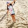 Athletic Dress, Multicolor With Printed Flowers And Black - Dresses - 2