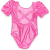 Elizabeth Glitter One Piece, Neon Pink - One Pieces - 2