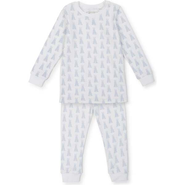 Grayson Pajama Pant Set - Bunny Tails Blue - Lila + Hayes Sleepwear ...