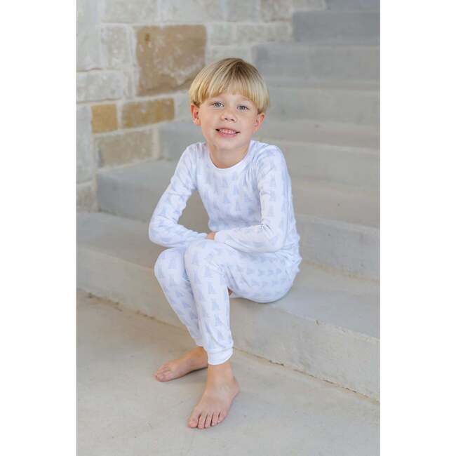 Grayson Pajama Pant Set - Bunny Tails Blue - Pajamas - 4