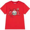Camera Graphic T-Shirt, Red - T-Shirts - 1 - thumbnail