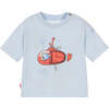 Submarine Graphic T-Shirt, Blue - T-Shirts - 1 - thumbnail
