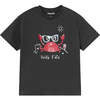 Crab Graphic T-Shirt, Black - T-Shirts - 1 - thumbnail