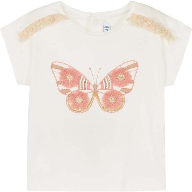 Butterfly Graphic T-Shirt, White