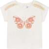 Butterfly Graphic T-Shirt, White - T-Shirts - 1 - thumbnail