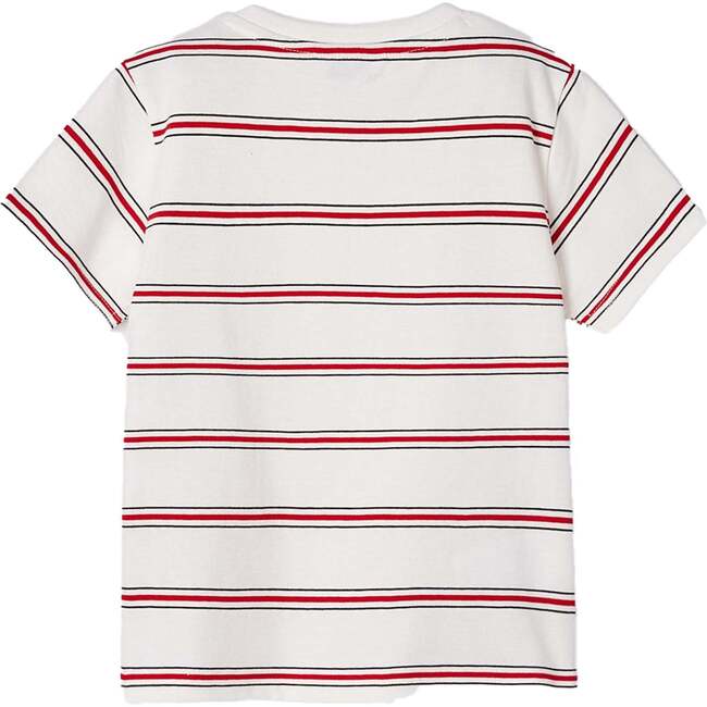 Striped Wild Adventure Graphic T-Shirt, Red - T-Shirts - 3