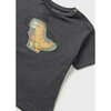 Dino Graphic T-Shirt, Black - T-Shirts - 3