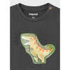 Dino Graphic T-Shirt, Black - T-Shirts - 4