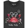 Crab Graphic T-Shirt, Black - T-Shirts - 4