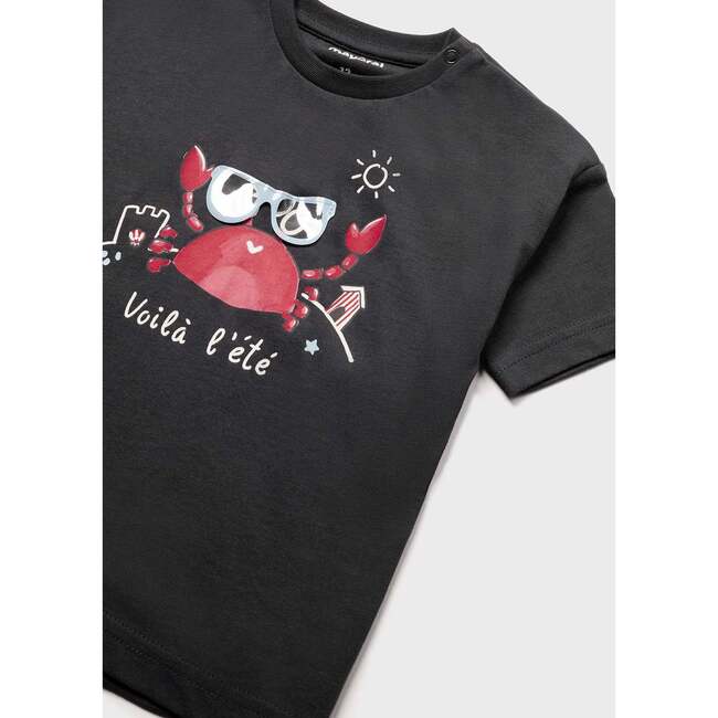 Crab Graphic T-Shirt, Black - T-Shirts - 5