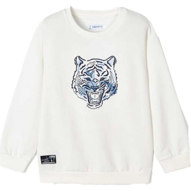 Tiger Graphic Sweatshirt, White