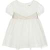 Poplin Tulle Dress, White - Dresses - 1 - thumbnail