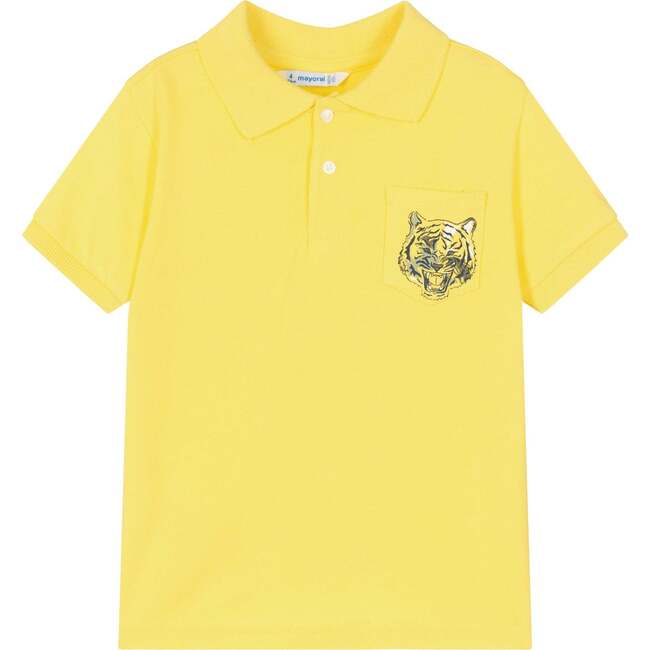 Tiger Graphic Polo, Yellow