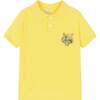 Tiger Graphic Polo, Yellow - Polo Shirts - 1 - thumbnail