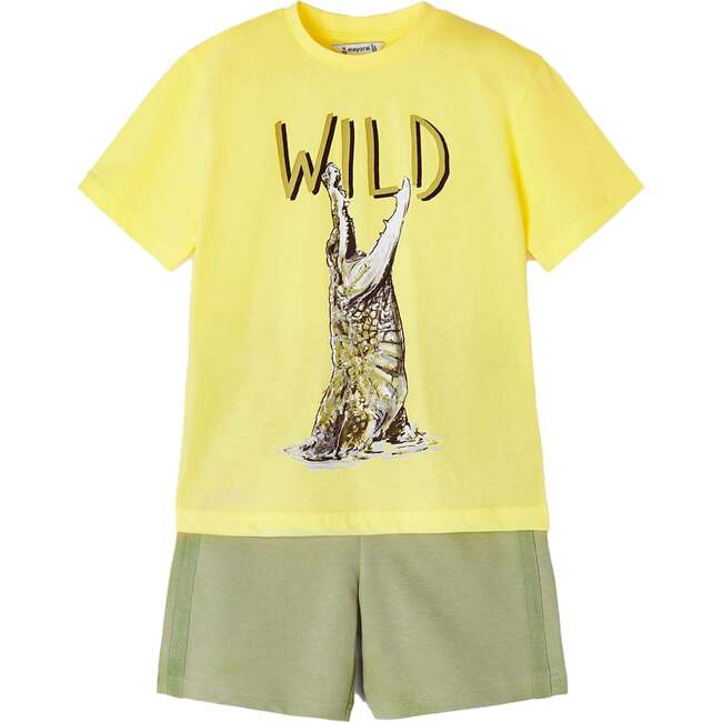 Wild Croc Graphic Outfit, Yellow