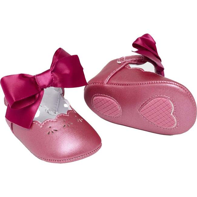 Tulip Bow Mary Janes, Pink